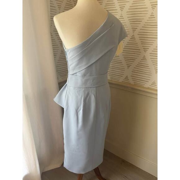 TS Couture Size 8 Medium Blue One Shoulder Cocktail Evening Party Dress NWT - Picture 3 of 6